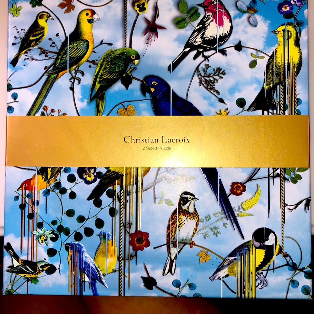 Christian Lacroix 2-sided puzzle w/gold foil